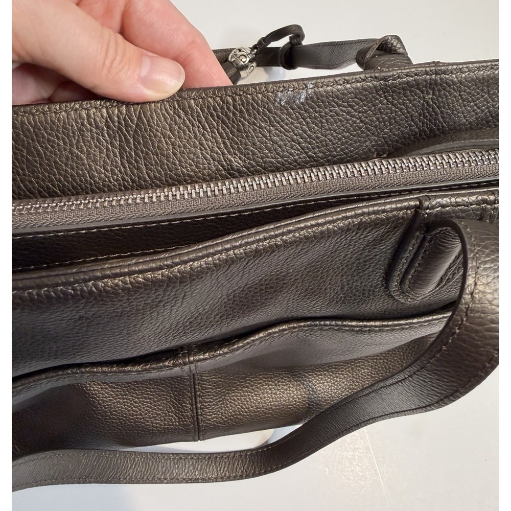 Brighton Pretty Tough Jax Tote Pebble Grain Leather Handbag Capsule Quiet Luxury - Picture 11 of 17